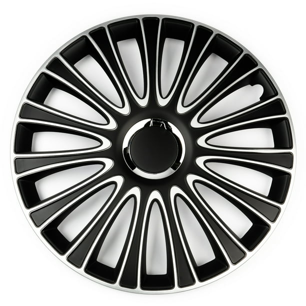 Alpena 16in Le Mans Wheel Cover Silver & Black 4 Pack, Part Number 59916