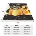 thumbnail image 3 of Bingfone Happy New Year 2025 C Print Flannel Fleece Blanket Throw Blanket for Bed,Sofa,Couch,Travel,Camping(50"x40" ), 3 of 8