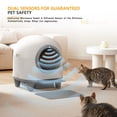 thumbnail image 4 of Homall Self-Cleaning Cat Litter Box with App Control, Safety Protection, WiFi, Automatic, Waste Bags, Gray, 4 of 7