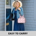 thumbnail image 6 of Pioneer Flower Floral Print Pattern Drawstring Lunch Bag Women - Drawstring Lunch Bag Insulated for Work Office - Stain-Resistant Large Lunchbags for Women with Multi-Pockets, 6 of 6