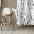 thumbnail image 3 of Creative Products Watercolor Leaves 3 71x74 Shower Curtain, 3 of 7