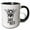 Black/White, variant on 3drose, Save the Bees with a Bee. Bold Black Lettering on White Background., 11oz Two-tone Black Mug