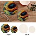 thumbnail image 4 of SKYSONIC Vivid Sunflower Trivet Pot Holders Pads, Set of 2 Sunny Flowers Pot Holder Heat Resistant Trivets Cotton Thread Weave Mats Kitchen Table Decor, 4 of 7