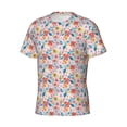 thumbnail image 5 of Vsdgher Floral Ditsy Print Men's Dry Fit Mesh Athletic Shirts Moisture Wicking Tennis T-Shirt Tops, 5 of 9
