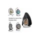 thumbnail image 5 of Waterproof and Dustproof Protective Oxford Hanging Chair Cover for Patio, Rocking Chair, Floating Chair (Black)-, 5 of 5