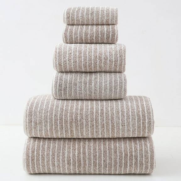 6-Piece Luxury Bath Towel Set - Hotel Quality 100% Cotton Quick Dry Towels for Bathroom, Spa & Travel | Ultra Soft Absorbent Towel Collection