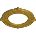 thumbnail image 3 of Ekena Millwork 11 1/8"OD x 6 1/8"ID x 5/8"P Benson Ceiling Medallion (Fits Canopies up to 6 1/8"), Hand-Painted Pharaohs Gold, 3 of 7
