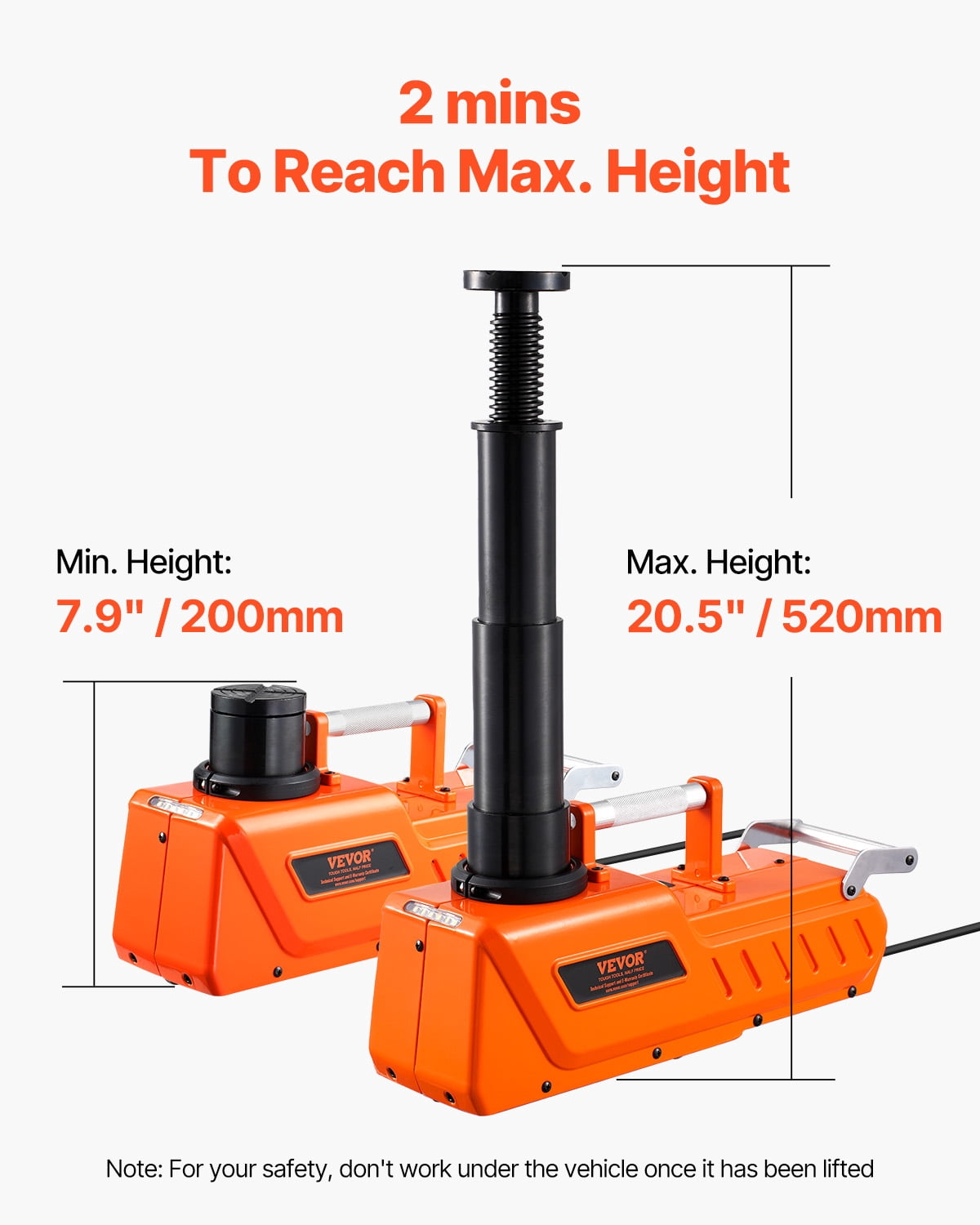 VEVOR Electric Car Jack, 15 Tons /33000 lbs, Adjustable Electric Scissor Jack with High Load Capacity,12V Dual-Powered Tire Change Replacement with LED Light,Portable Jack kit for Sedan,SUV,Truck