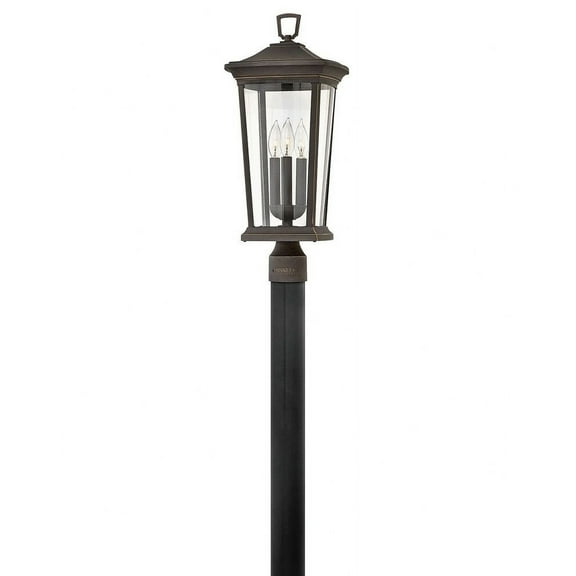Hinkley Lighting - LED Post Top or Pier Mount Lantern - Bromley - 3 Light Large