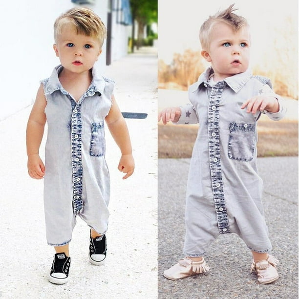 Boys denim hotsell jumpsuit