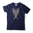 thumbnail image 4 of Merica Shirt American Eagle Shirt Patriotic Gift Freedom Eagle Tee American Gifts 4th Of July Shirt (X-Large Military Green), 4 of 6