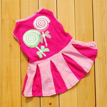Buy Cute Candy Pattern Dog Hoodie Skirt Dress at Ubuy Nigeria