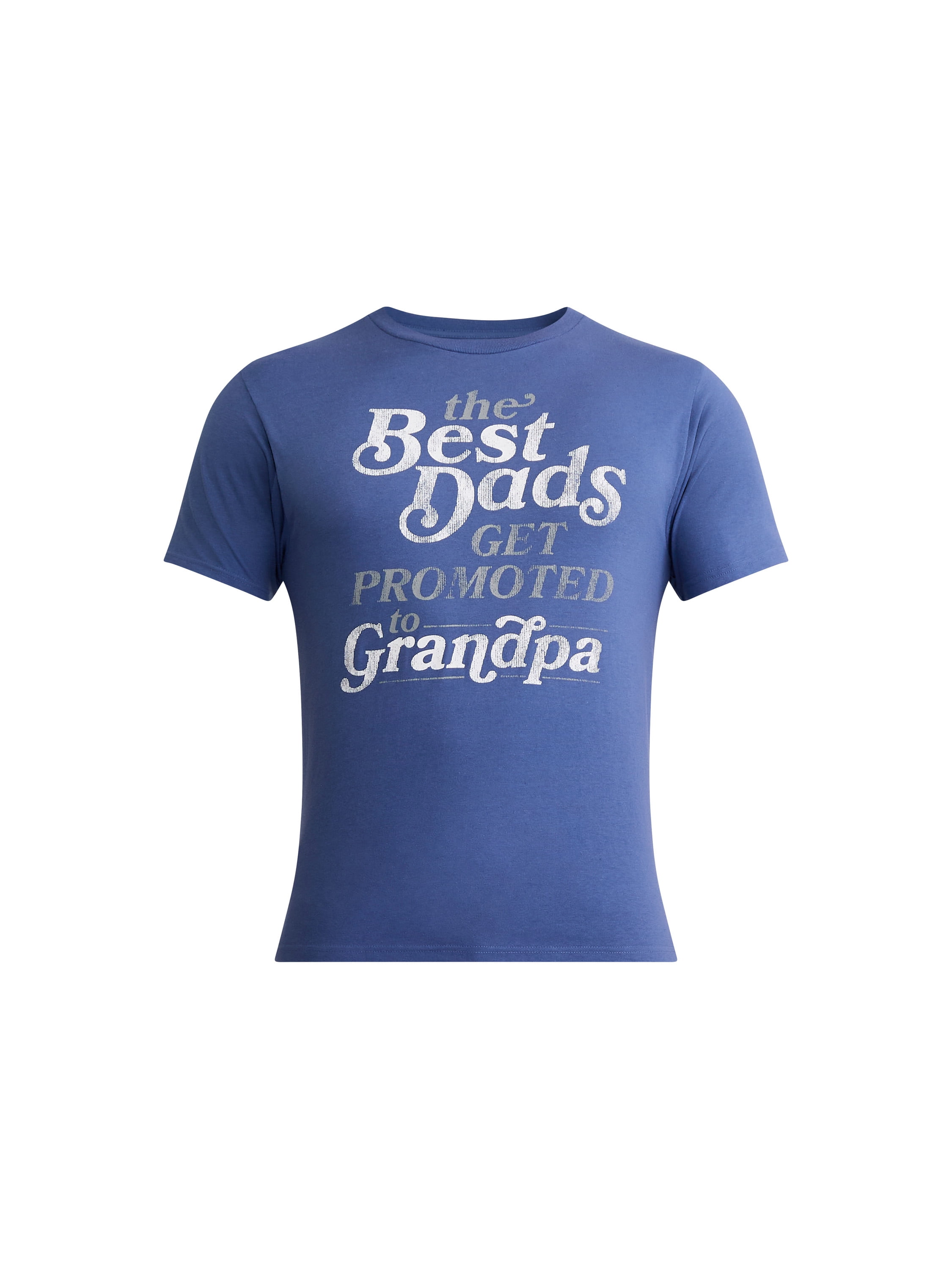 Men's and Big Men's Father's Day Promoted to Grandpa Graphic Tee Shirt from Way to Celebrate, Sizes S-3XL