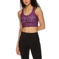 thumbnail image 3 of Reebok Women's Renew Longlined Printed Sports Bra with Removable Cups, 3 of 7