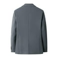 thumbnail image 3 of Sriper Men's Turn Down Lapel Long Sleeve Casual Blazer Slim Fit Suit Jacket with Pockets,Single Breasted office Wear,Business Outfits,Tailored Sport Coat,Lightweight Fall Jacket Gray 3X, 3 of 7