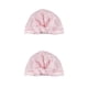 thumbnail image 1 of Injueey Gorros secos para ducha Estampado de flores Cubierta de banda elástica impermeable Gorro Gorro de baño Universal Sombrero corto largo punto blanco 2Conjunto, 1 of 6