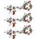thumbnail image 1 of 3 piezas de ratán de flores artificiales, arco de boda, decoraciones de ratán rosa. Rosa, 1 of 2