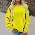 thumbnail image 4 of EINCcm Womens Long Sleeve Blouse Fashion Tunic Tops Casual Round Neck TShirts Dressy Blouses Top, 4 of 6