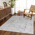 thumbnail image 2 of Grey Geometric Area Rugs for Living Room Washable Rugs Boho Moroccan Area Rug Soft Neutral Geometric Bohemian Carpet Distressed Indoor Rug for Bedroom Dining Room Office Foldable Nonslip Rug, 2 of 9
