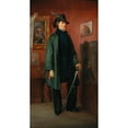 thumbnail image 3 of Anonymous 9x14 Black Modern Framed Museum Art Print Titled - The Painter as a Revolutionary with Glove and Sword Set in an Interior (1848), 3 of 5
