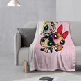 thumbnail image 2 of The Powerpuff Girls Blanket Anti-Pilling Flannel 32"X48" Super Soft Plush Air Condition Quilt Fluffy Warm Cozy Decorative Blankets, 2 of 7