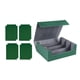 thumbnail image 5 of Caja de baraja de cartas coleccionables Baoblaze 1800 con cierre magnético Verde forrado en gris, 5 of 8