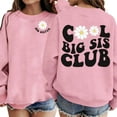 thumbnail image 2 of Byoo Slogan Floral Print Sweatshirt for Tween Girls Crewneck Long Sleeve Sweatshirts Daily Sweatshirt,Pink, 2 of 5