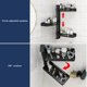 thumbnail image 5 of Organizador de baño de 3 niveles con altura ajustable y giro de 180°, de aluminio, sin necesidad de taladrar., 5 of 6
