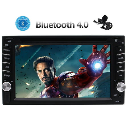 Free extra mic +Universal double 2 Din Android 6.0 Car Stereo 6.2