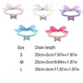 thumbnail image 2 of Elegant Adjustable Pearl Pet Collar with Decorative Bone Pendant for Small Dogs and Cats, 2 of 2