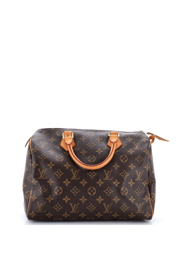 Pre-Owned Speedy Handbag Monogram Canvas 30 By Rebag