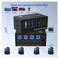 thumbnail image 3 of 8K60Hz 4K120Hz et Displayport Double Moniteur KVM Switcher, 3 of 6