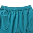 thumbnail image 6 of Jinhomg Beach Short Pants for Men Big and Tall Comfy Elastic Drawstring Waist Shorts Lightweight Breathable Summer Vacation Shorts with Zip Pockets Limited Time Deal Blue XXXXXL, 6 of 9