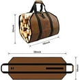 thumbnail image 4 of Bekasa Bolsa de Transporte de Leña de Lona Encerada, Bolsa de Almacenamiento para Chimenea, Bolsa de Almacenamiento de Leña Apilable para Leña de Interior y Exterior, 4 of 5