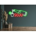 thumbnail image 2 of Glowneon SoJu Bottle Neon Sign, Korea Restaurant Wall Art Led Decor, 2 of 4