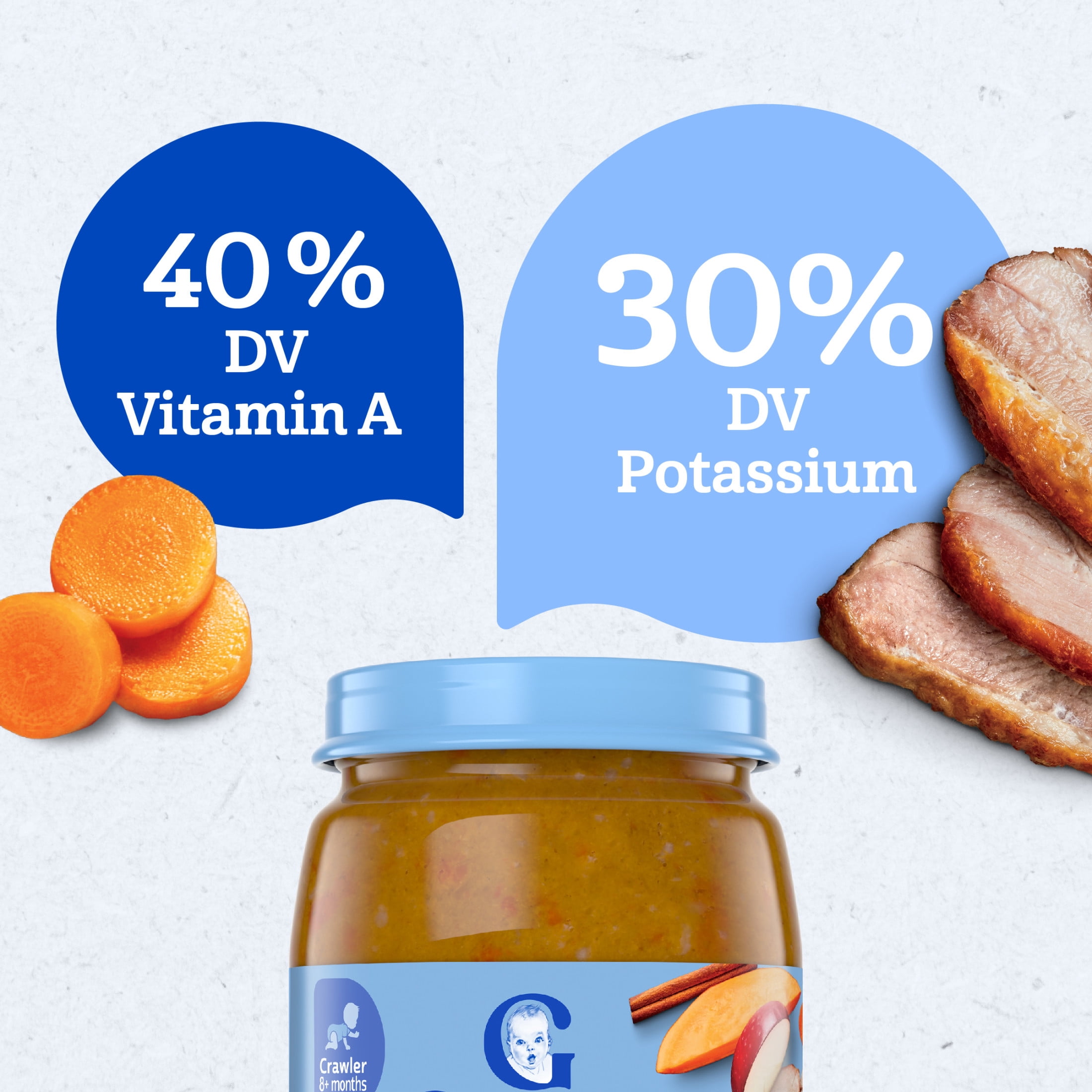 (6 pack) Gerber 3rd Foods Mealtime for Baby Baby Food, Harvest Turkey Dinner, 6 oz Jar