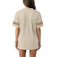 thumbnail image 3 of Plain Blank Football Jerseys For Women Unisex Athletic T-Shirts Practice Sports Uniforms Outfits Khaki XL, 3 of 5