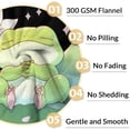 thumbnail image 4 of Frog Blanket Gift - 50x60 Inches Cute Blankets for Girls & Women - Black Soft Fuzzy Throw for Bed, Couch & Travel, 4 of 6