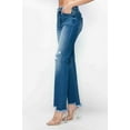 thumbnail image 6 of bytos Full Size Raw Hem Distressed Mid Rise Straight Jeans, 6 of 14
