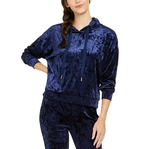 Alfani Womens Velvet Sleep Hoodie Size XL