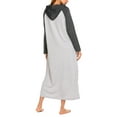 thumbnail image 3 of Avidlove Cotton Nightgown for Women Long Sleeve Hooded Gowns Sleepwear Full Length Nightwear with Pockets, 3 of 7