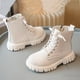 thumbnail image 4 of Zapatos niñas,Botas para niñas,Calzado de cuero falso tamaño de arranque 12.5 niñas, 4 of 7