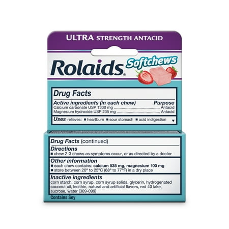 Rolaids Softchews, Stick Twin Pack (6 Ct, Strawberry)