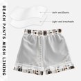 thumbnail image 3 of FORMRS Boys Swim Trunks Quick Dry Mesh Liner Boardshorts Sizes XS-XL, Brown Abstract Stripes, 3 of 7