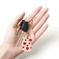 thumbnail image 4 of Uemuo Red Ladybug Pattern Rectangular Metal Keychain - Durable, Stylish, and Personalized Key Ring for Men and Women,Engraved Keychain,Gift Slim Sturdy Keychain, 4 of 7