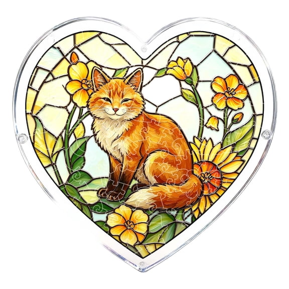 Acrylic Puzzles Suncatcher Window Hanging, 94 Pieces 7.5 Inch Sun Catcher Acrylic Puzzles Garden Decoration for Women Men Mom Birthday Gift Home Decor