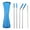 Light Blue, variant on Ludlz Metal Stainless Steel Straws, 4pcs Ultra Long Reusable Metal Drinking Straws for Tall Tumblers Silicone Tips Cover Stainless Steel Straight Bent Drinking Straws