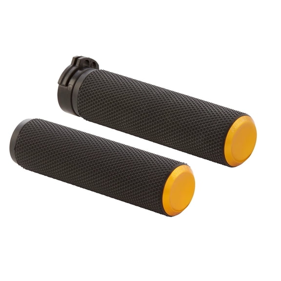 Arlen Ness Knurled Gold Grips (07-337)