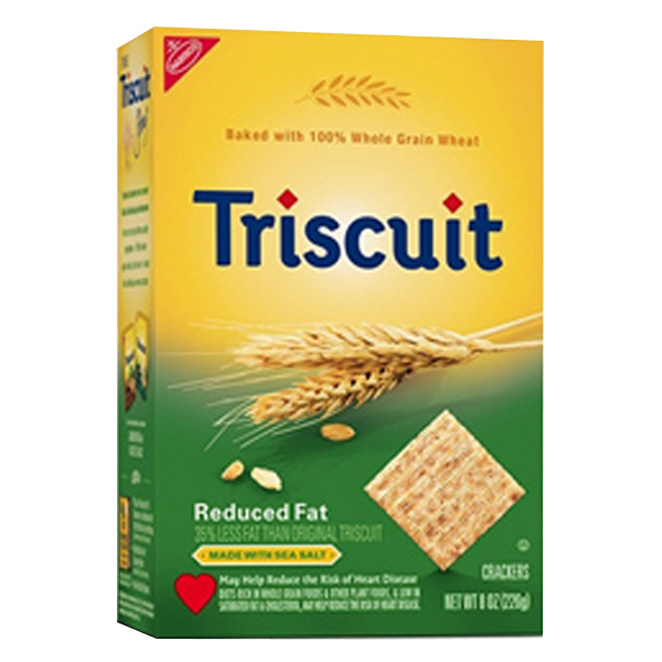 Triscuit Reduced Fat Crackers 9.5 oz Box Pack of 6