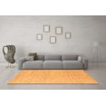 thumbnail image 3 of Ahgly Company Indoor Round Solid Orange Modern Area Rugs, 6' Round, 3 of 4